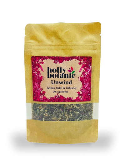 Holland & Barrett Holly Botanic Unwind Tisane Lemon Balm & Hibiscus Herbal Tisane 20 Cup Loose- Buy online at McGrocer