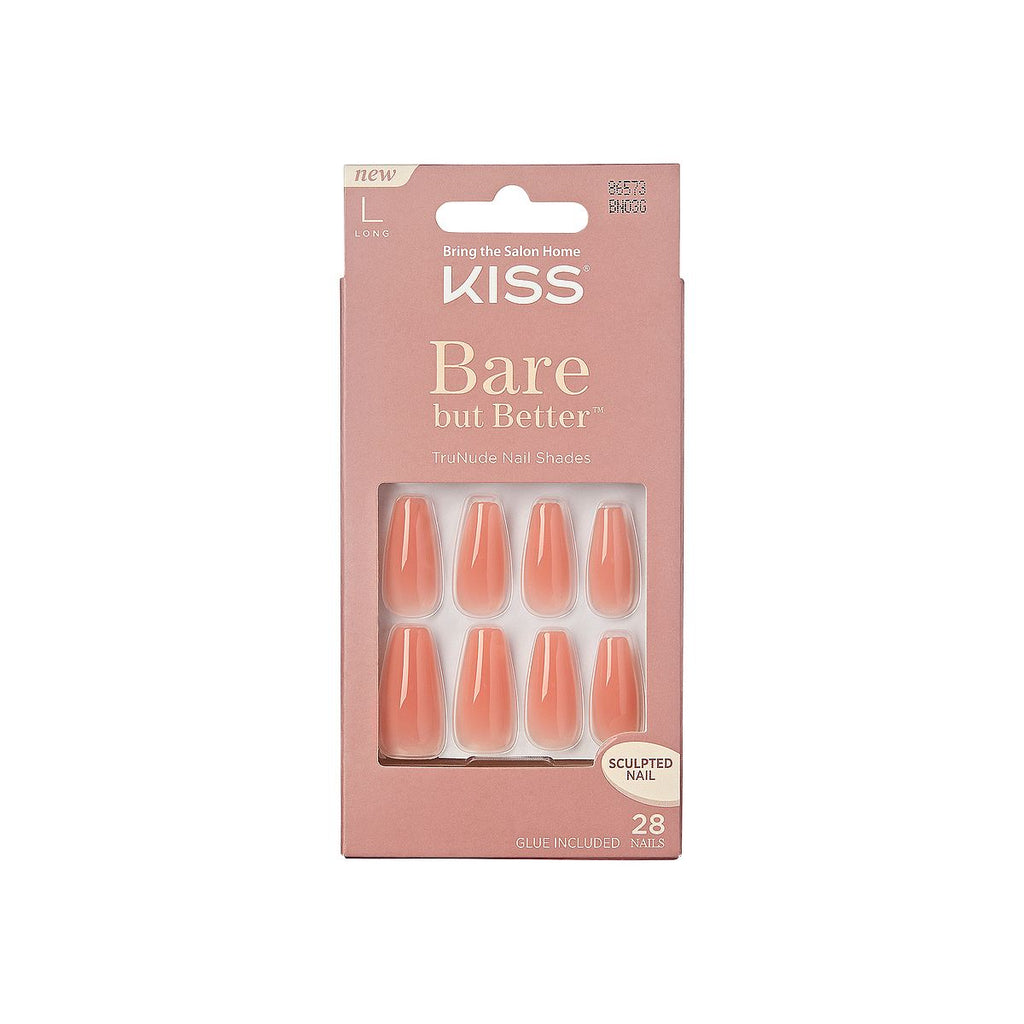 Kiss Bare But Better Nails Nude Glow