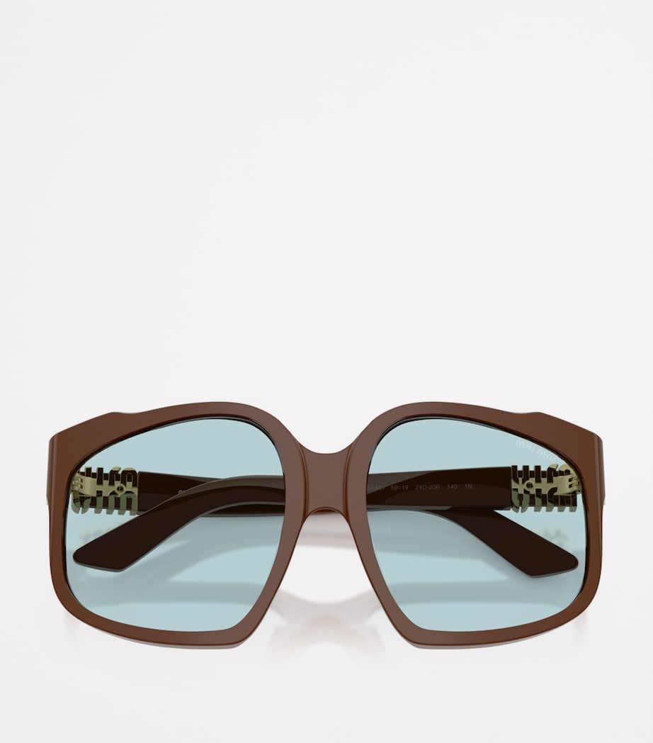 Miu Miu oversized designer acetate sunglasses, UK version