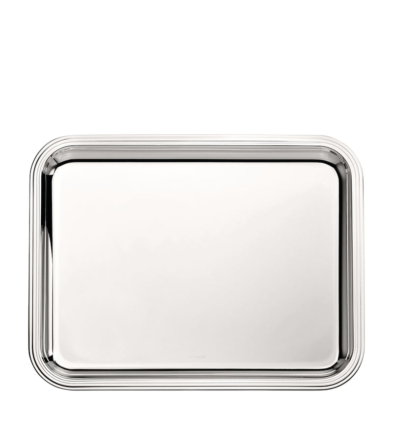 Christofle Albi silver-plated tray 36cm x 28cm - British product