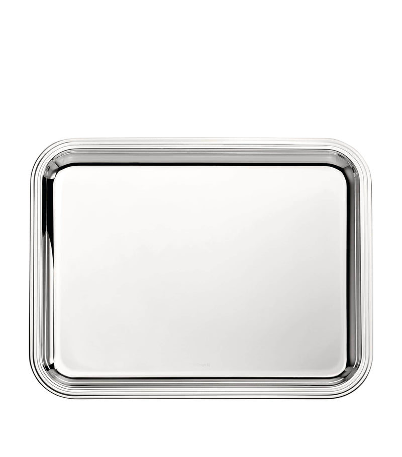 Christofle Albi silver-plated tray 36cm x 28cm - British product