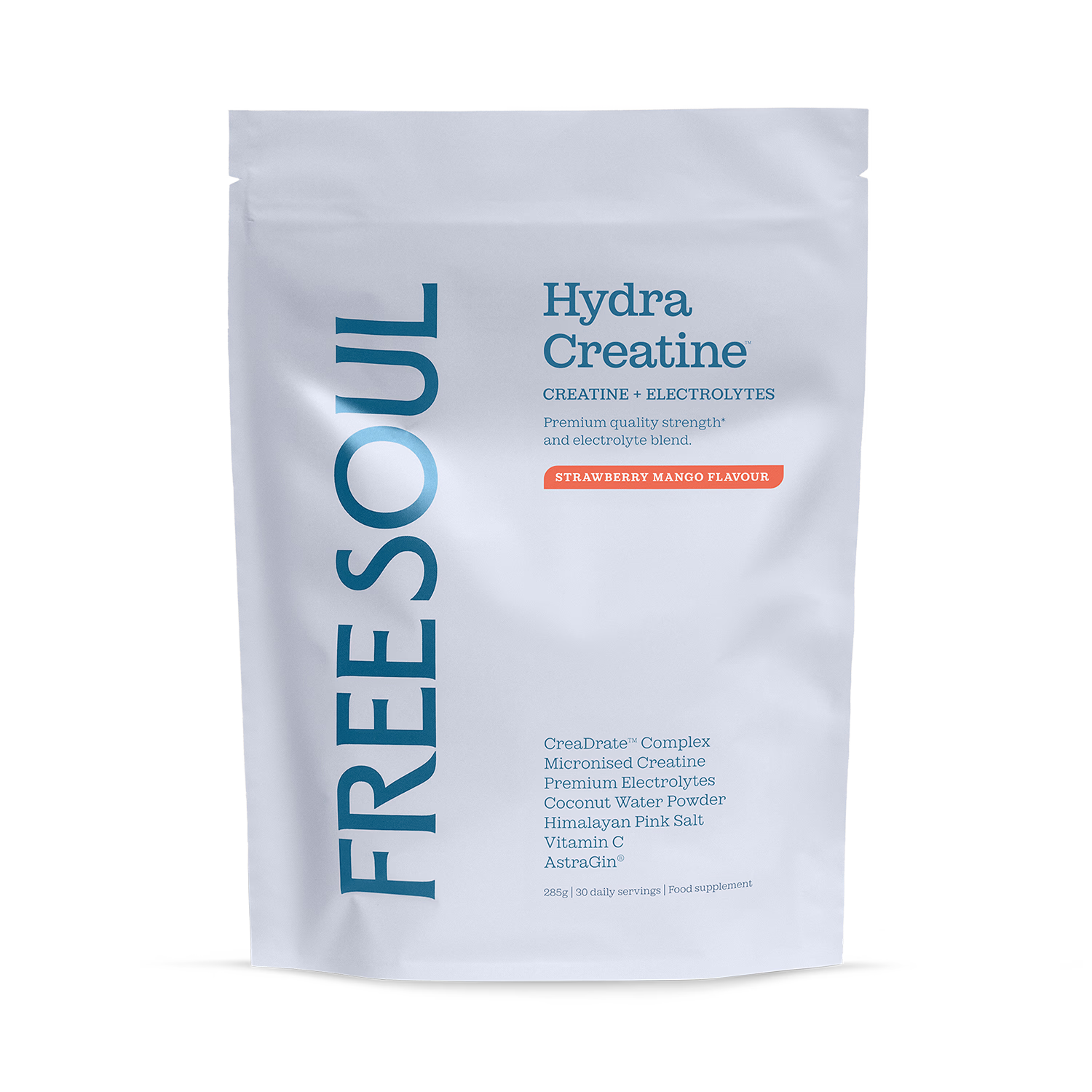 Free Soul creatine supplement Strawberry Mango 270g, imported from the UK