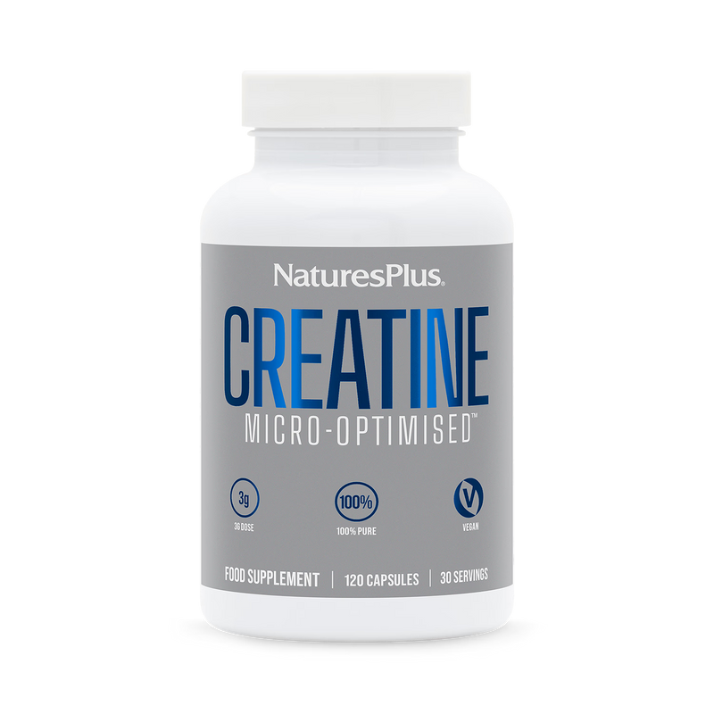 NaturesPlus creatine monohydrate capsules 120 count, UK version