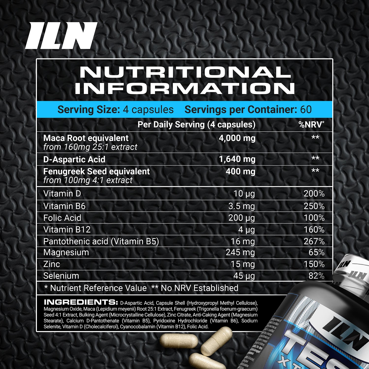 Iron Labs Test Xtreme testosterone supplement 240 capsules - British product
