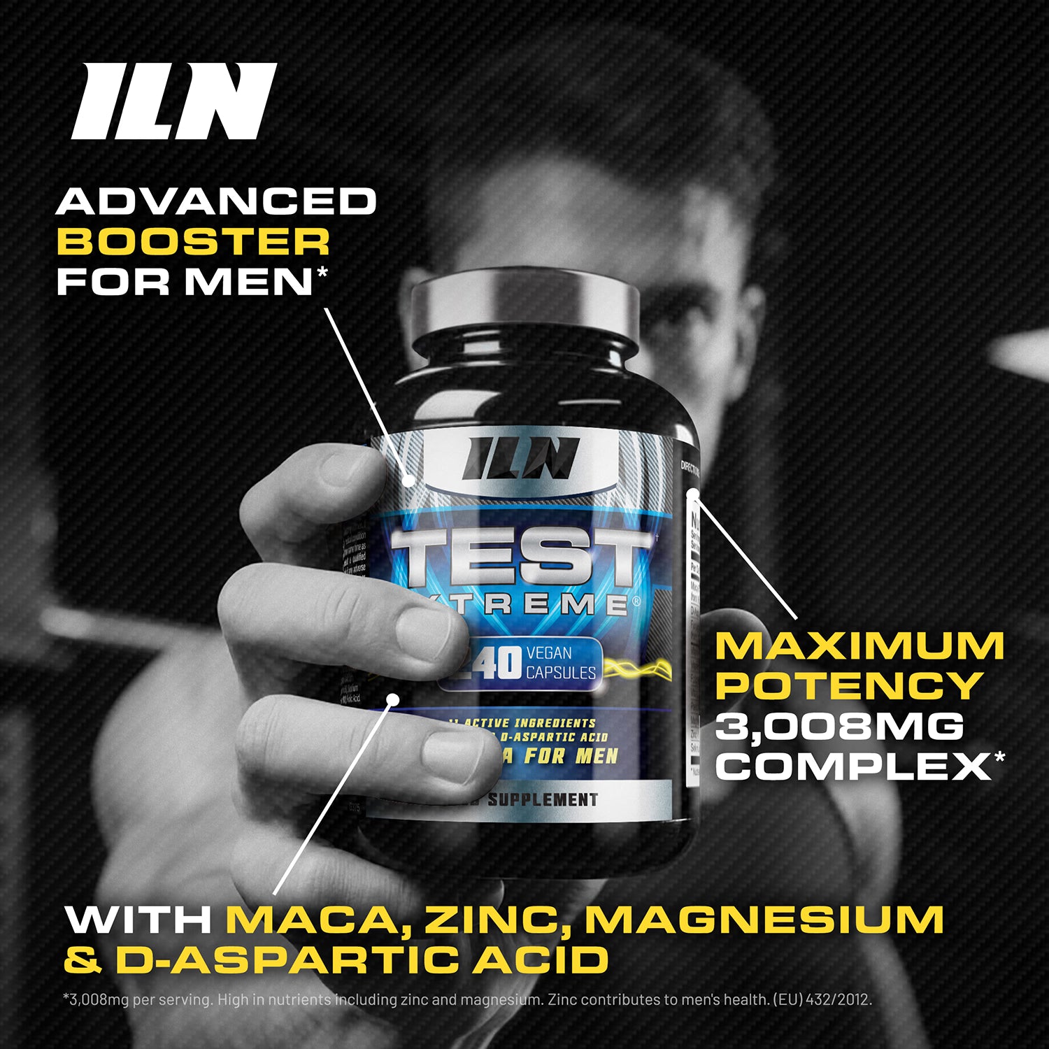 Iron Labs Test Xtreme testosterone supplement 240 capsules - British product