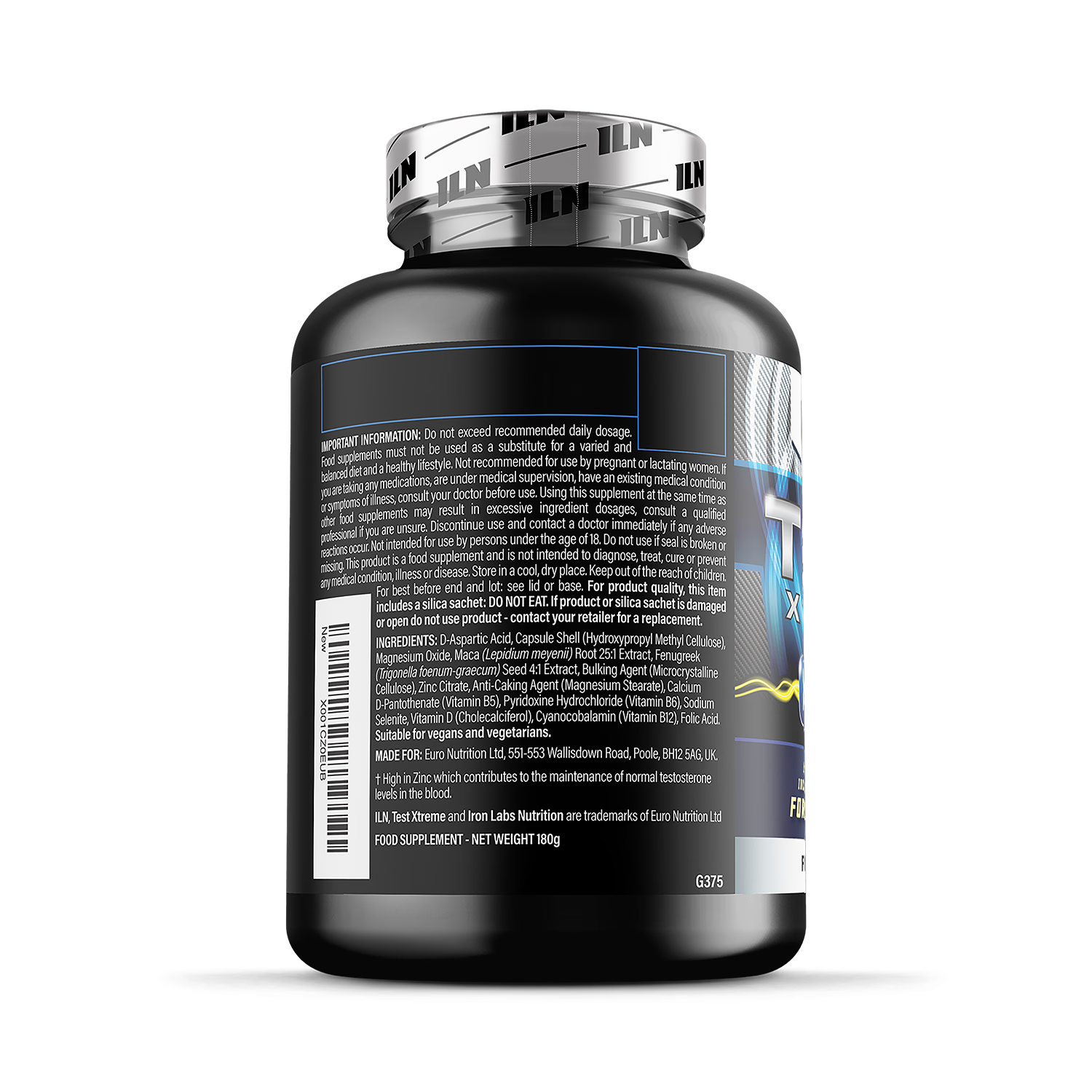 Iron Labs Test Xtreme testosterone supplement 240 capsules - British product