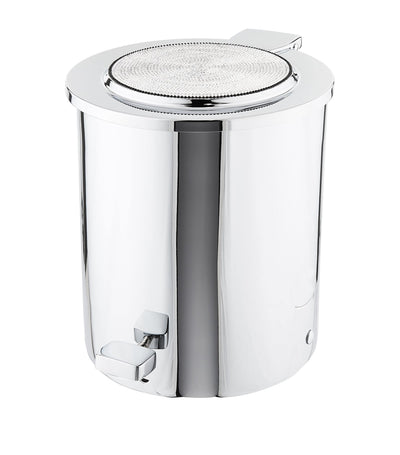 Harrods Crystal-Studded Bathroom Bin with Mirror-Polished Finish- Buy online at McGrocer