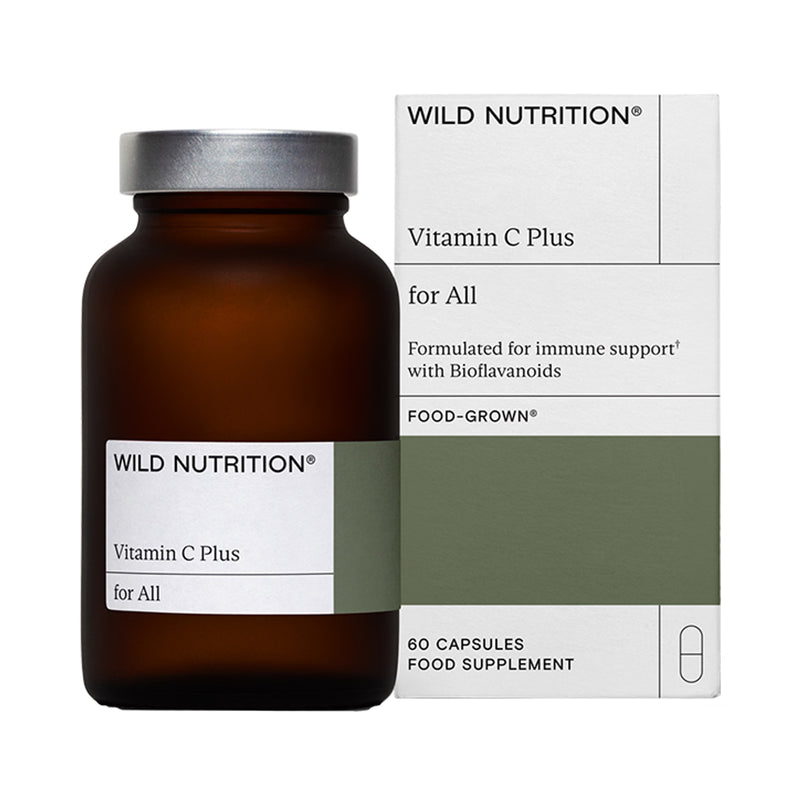 Wild Nutrition Vitamin C Plus supplement 60 capsules, imported from the UK
