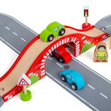 Bigjigs Rail 36 Piece Figure of Eight Roadway Set GOODS Superdrug   