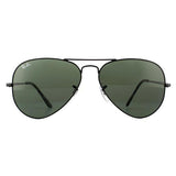 Ray-Ban Aviator Metal II sunglasses black green (British brand)