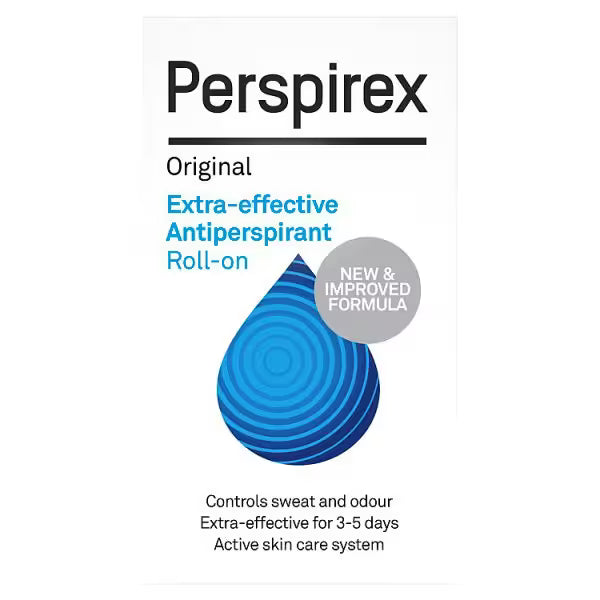 Perspirex original antiperspirant roll on 20ml, imported from the UK