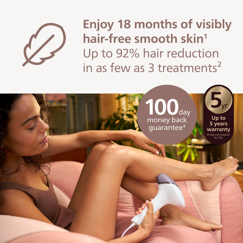 Philips Lumea 8000 IPL device with attachments, UK version