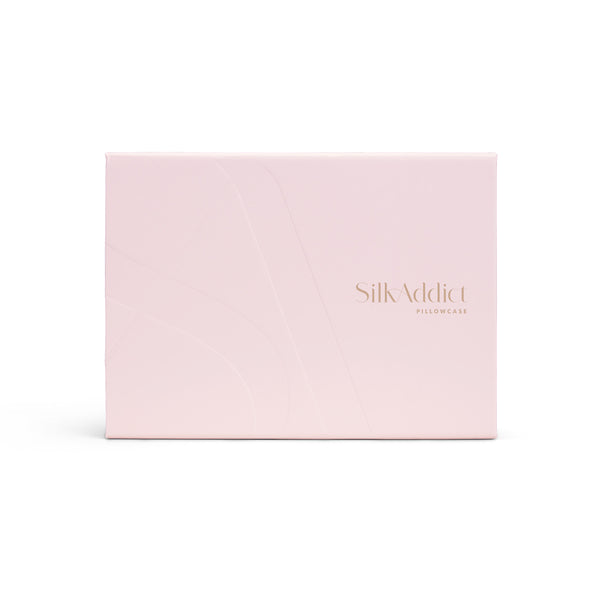 Silk Addict mulberry silk pillowcase pale pink 75x50cm (British brand)
