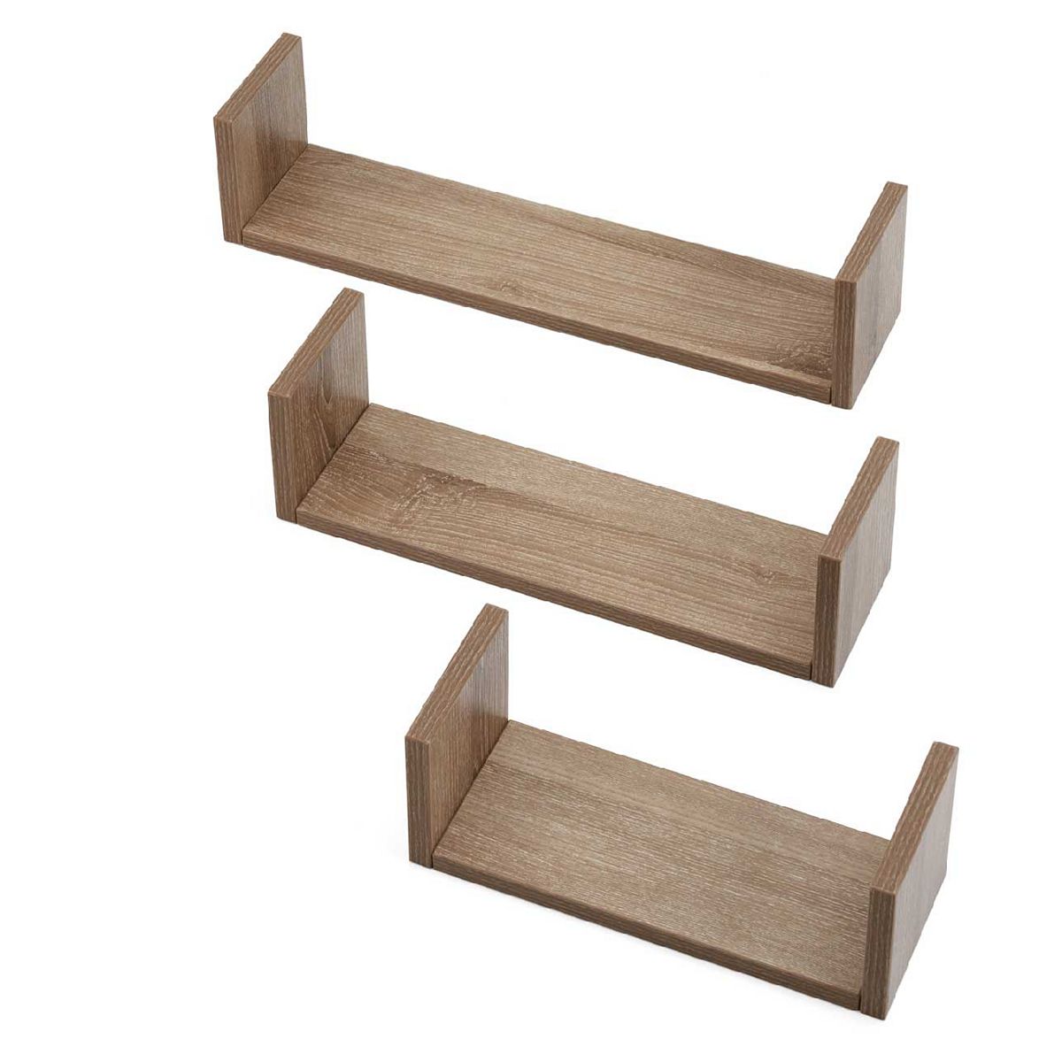 Tutti Bambini Modena Set of Three U-Shaped Wall Shelves - Oak GOODS Boots   