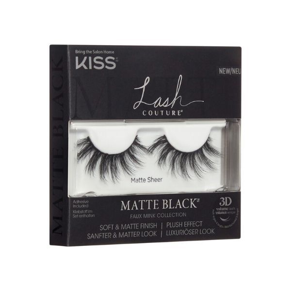 Kiss Lash Couture Matte Black Matte Sheer GOODS Superdrug   