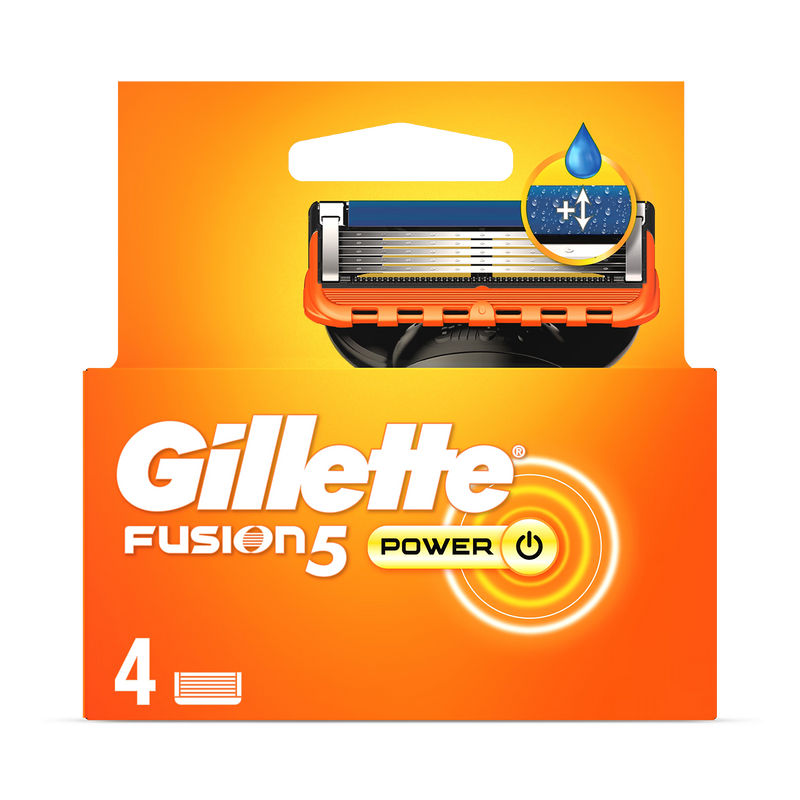 Gillette Fusion5 Power razor refills 4 blades, UK version