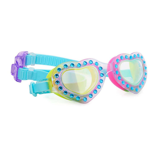 Bling2o - Heart Throb - I Love You Too Blue Swimming Goggles Suncare & Travel Boots   