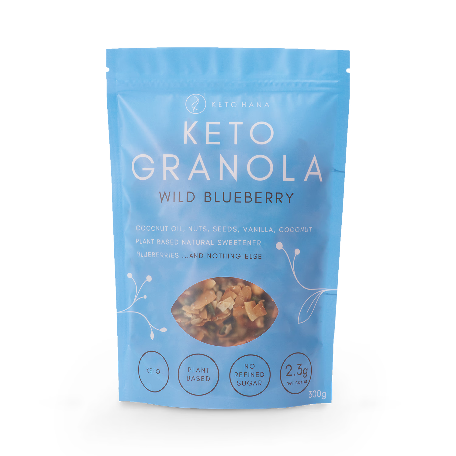 Keto Hana Wild Blueberry Keto Granola 300g