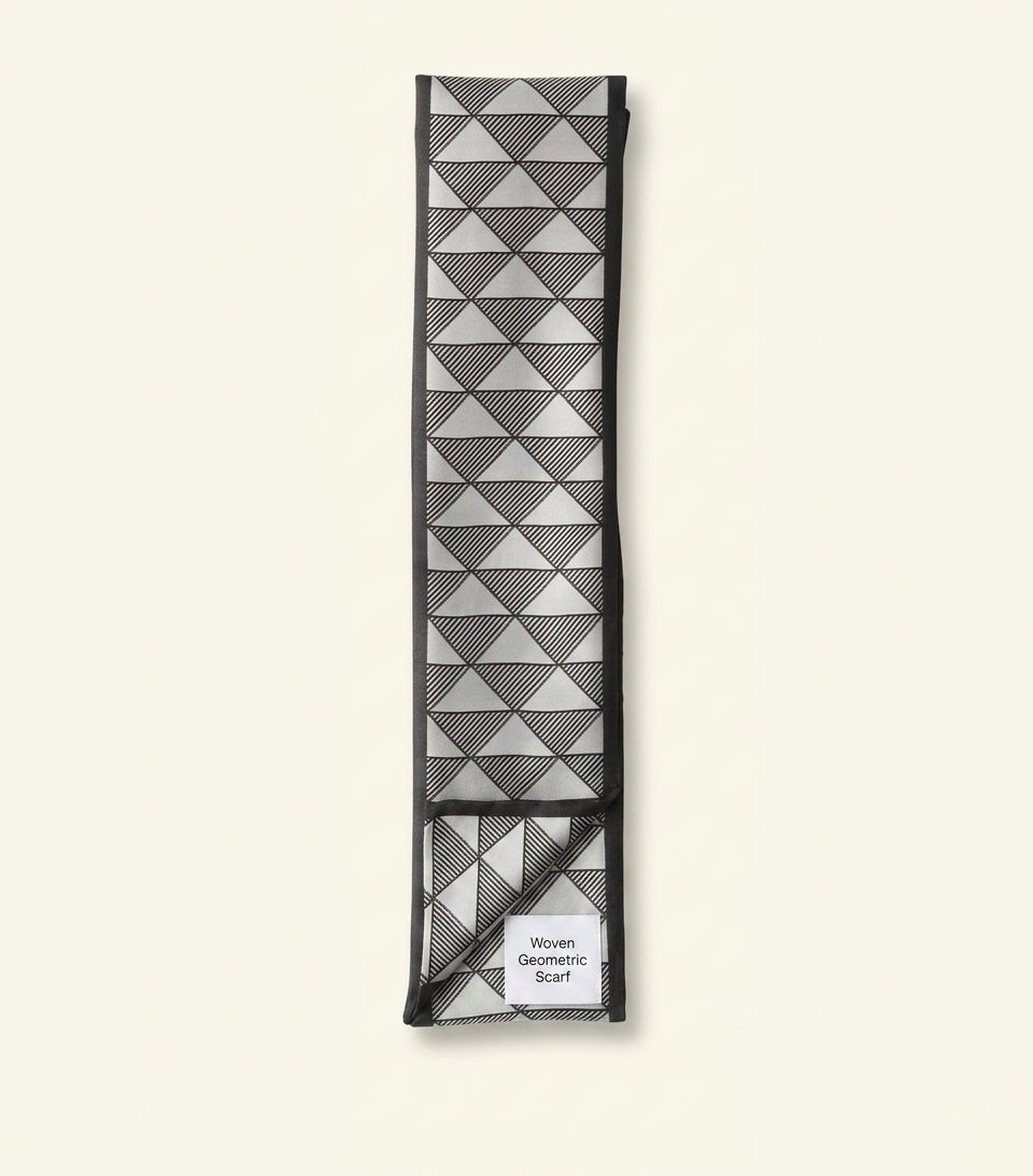 Prada triangle print silk scarf skinny 85x6cm - British product