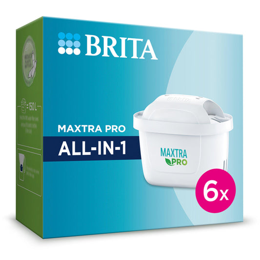 BRITA MAXTRA PRO All-In-1 Water Filter Cartridge 6pk GOODS Sainsburys   