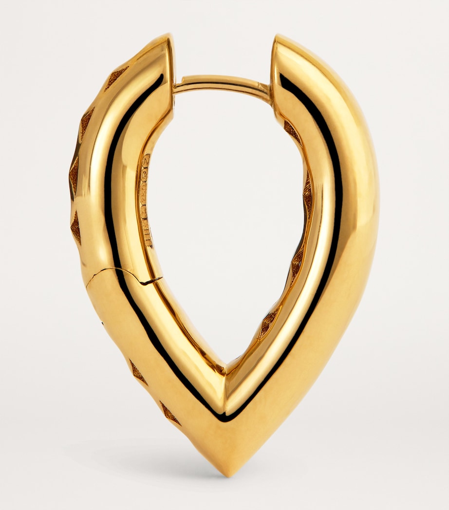 Engelbert Medium Yellow Gold Drop Link Earrings - British product