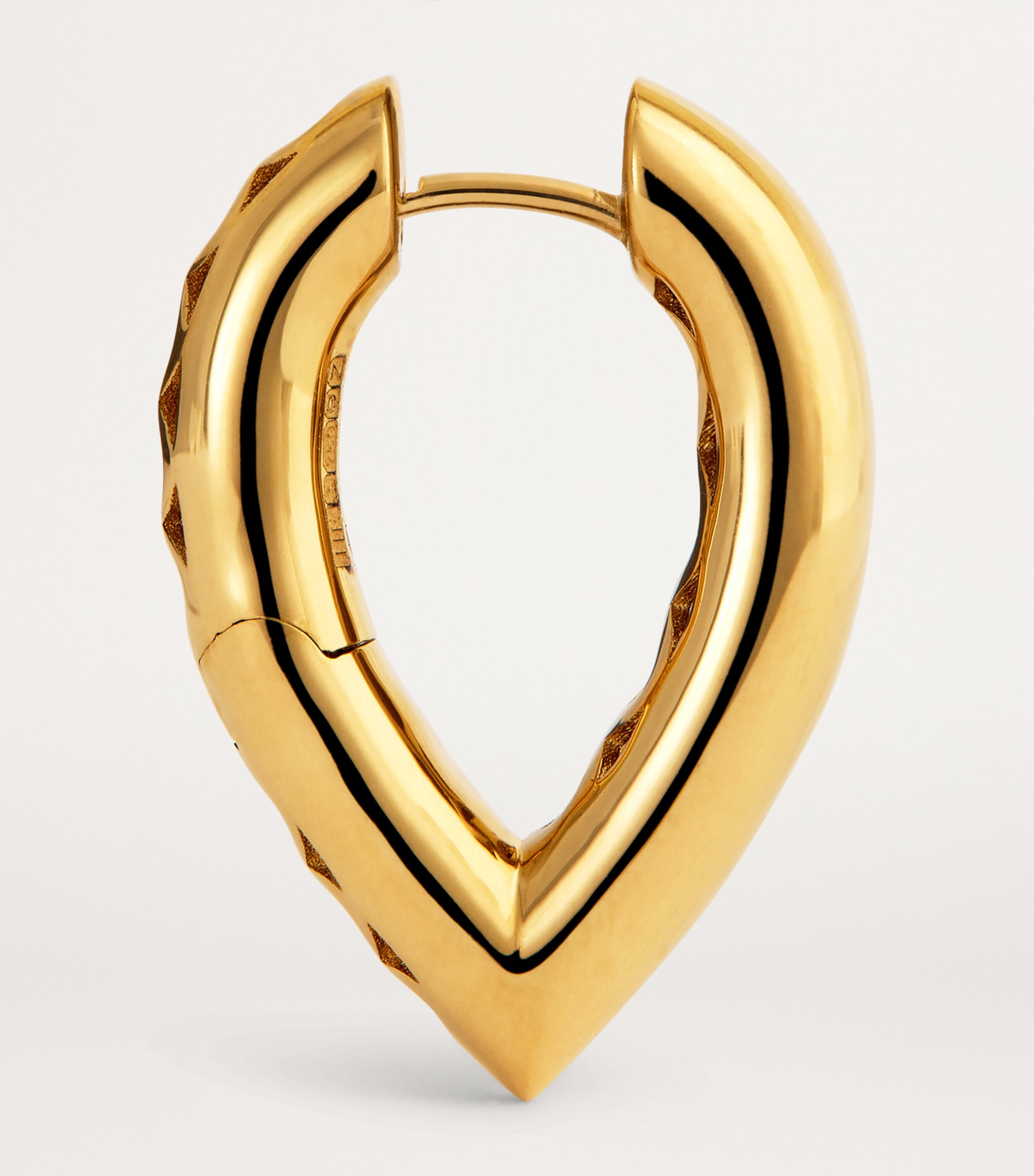 Engelbert Medium Yellow Gold Drop Link Earrings - British product