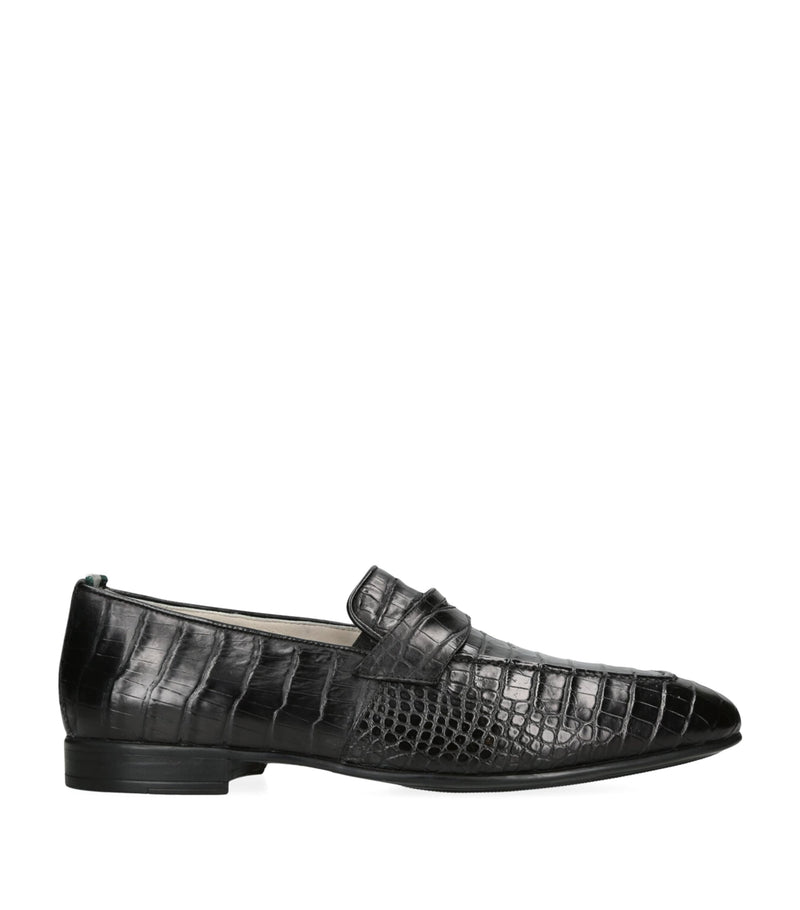 Brotini crocodile leather loafers - British product