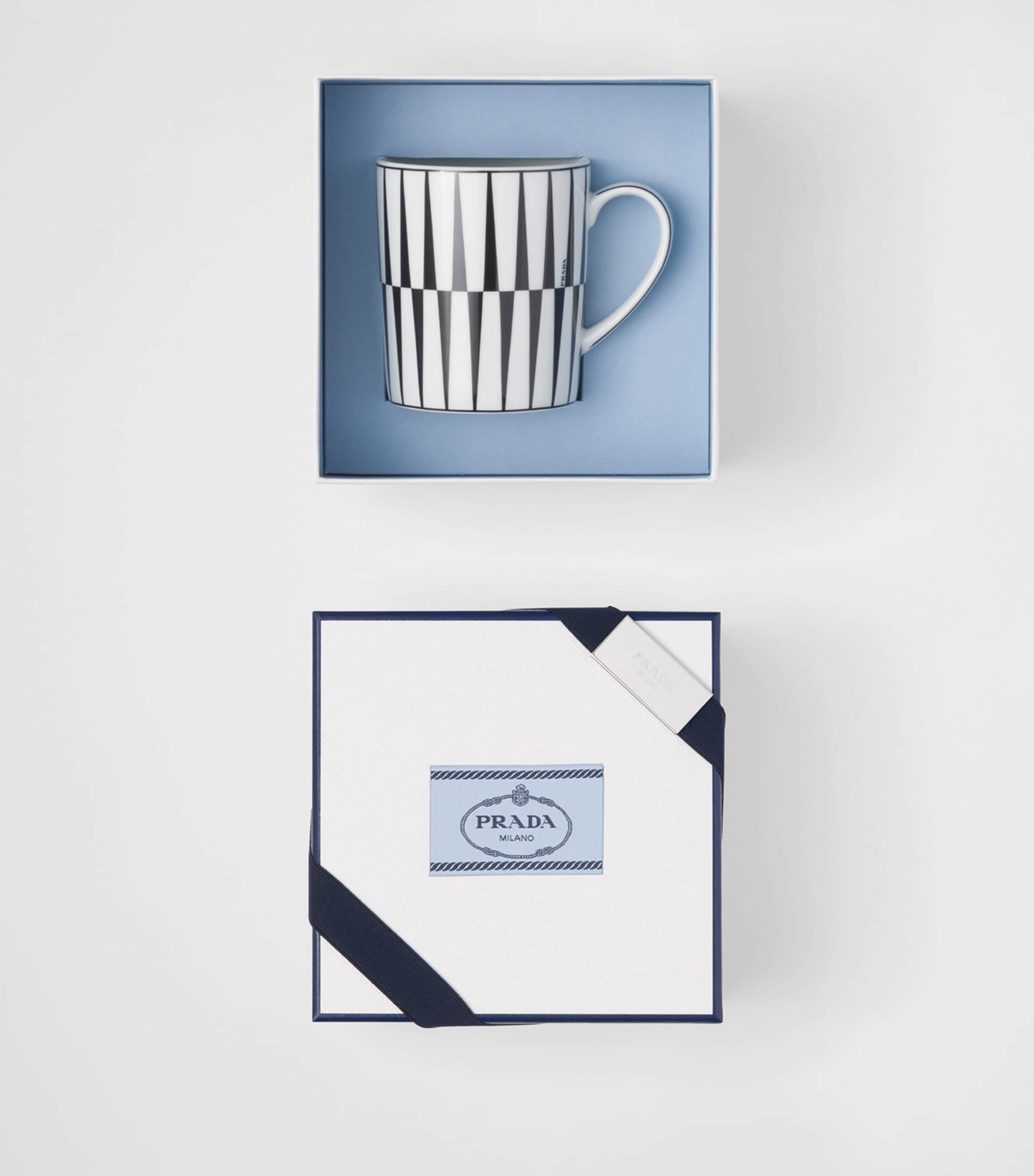 Prada porcelain stripes mug, imported from the UK