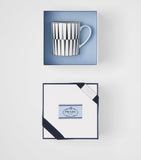 Prada porcelain stripes mug, imported from the UK