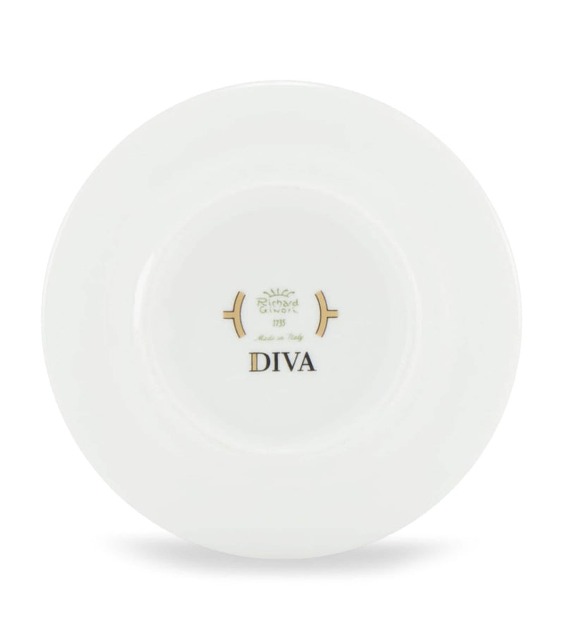 GINORI 1735 Colonna Diva Rosa coffee cup and saucer set of 2, UK version