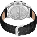 Police Men's Avondale II watch black leather strap - British product