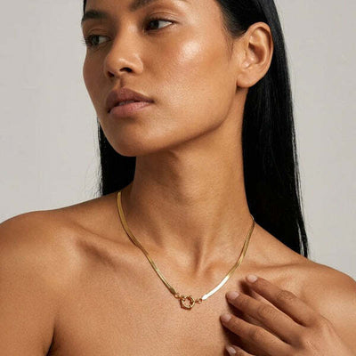 Superdrug MUCHV Gold Herringbone Chain Choker for Charms- Buy online at McGrocer