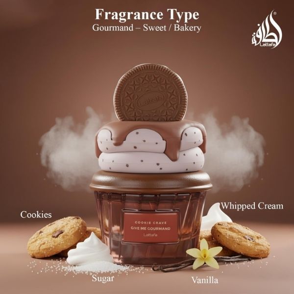 Lattafa Cookie Crave 75ml EDP gourmand perfume (British brand)