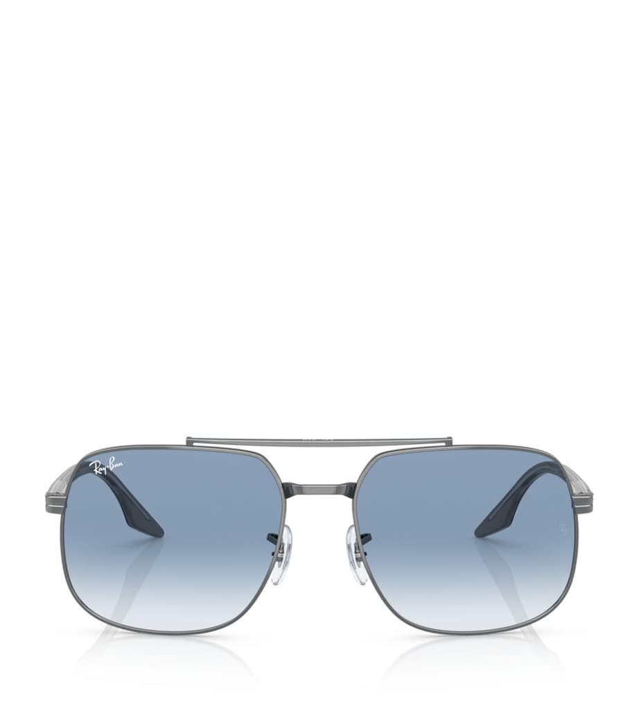 Lunettes de soleil carrées en métal Ray-Ban, version UK