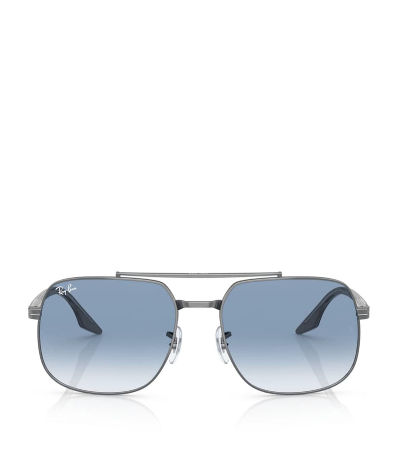 Lunettes de soleil carrées en métal Ray-Ban, version UK