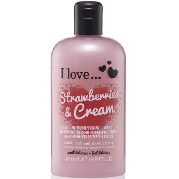I Love Originals Strawberries &amp; Cream Bath &amp; Shower Crème 500ml