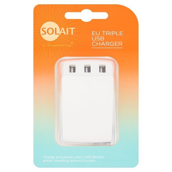 Solait EU Triple Usb Charger GOODS Superdrug   