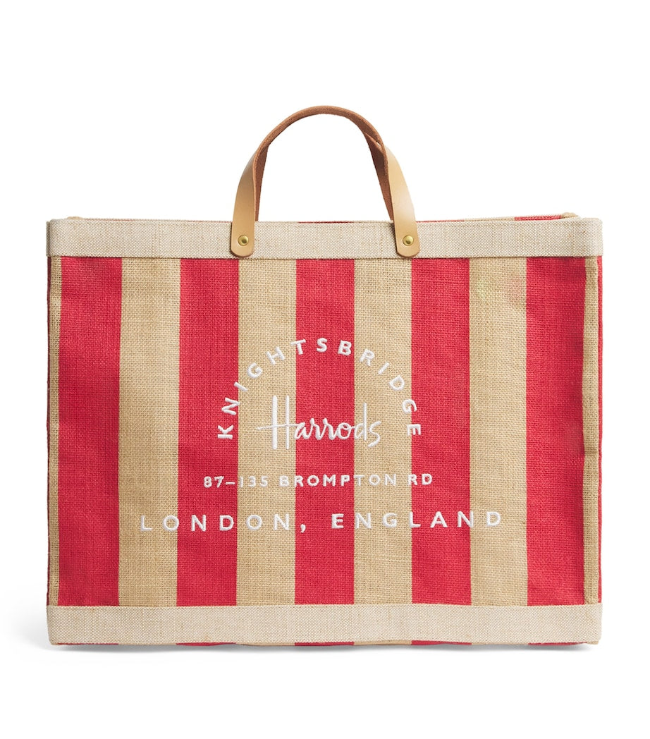 Harrods large canvas stripe shopper bag - British product
