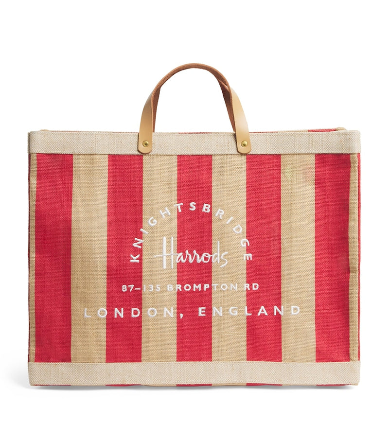 Harrods large canvas stripe shopper bag - British product