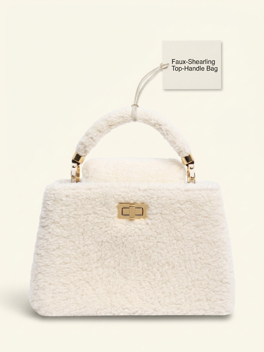 Louis Vuitton Capucines shearling handbag cream, UK version