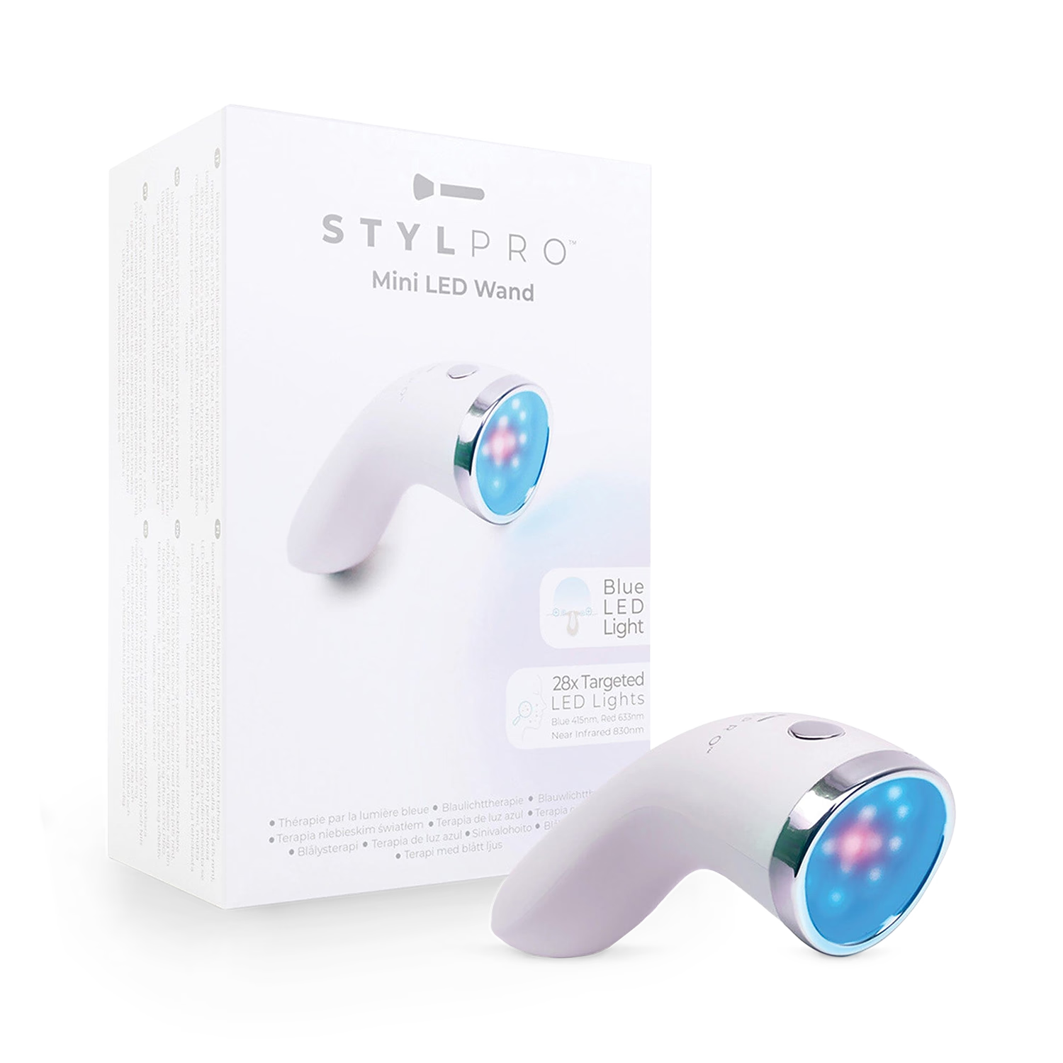 Stylpro Mini LED Wand portable skincare device, imported from the UK