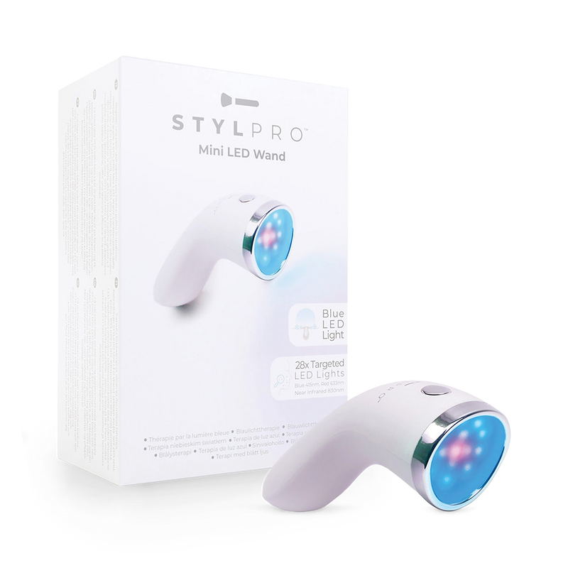 Stylpro Mini LED Wand portable skincare device, imported from the UK