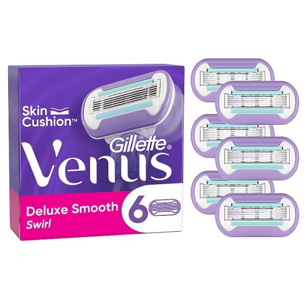 Venus Deluxe Smooth Swirl Blades 6 Pack