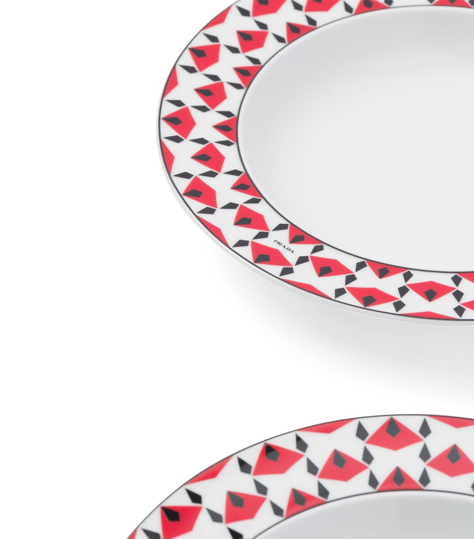 Prada Vienna soup plates set of 2 22cm, imported from the UK