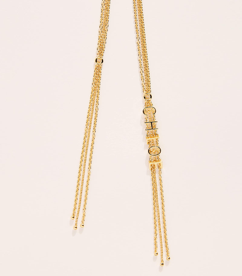 Chloé mini belt long chain-style necklace, imported from the UK