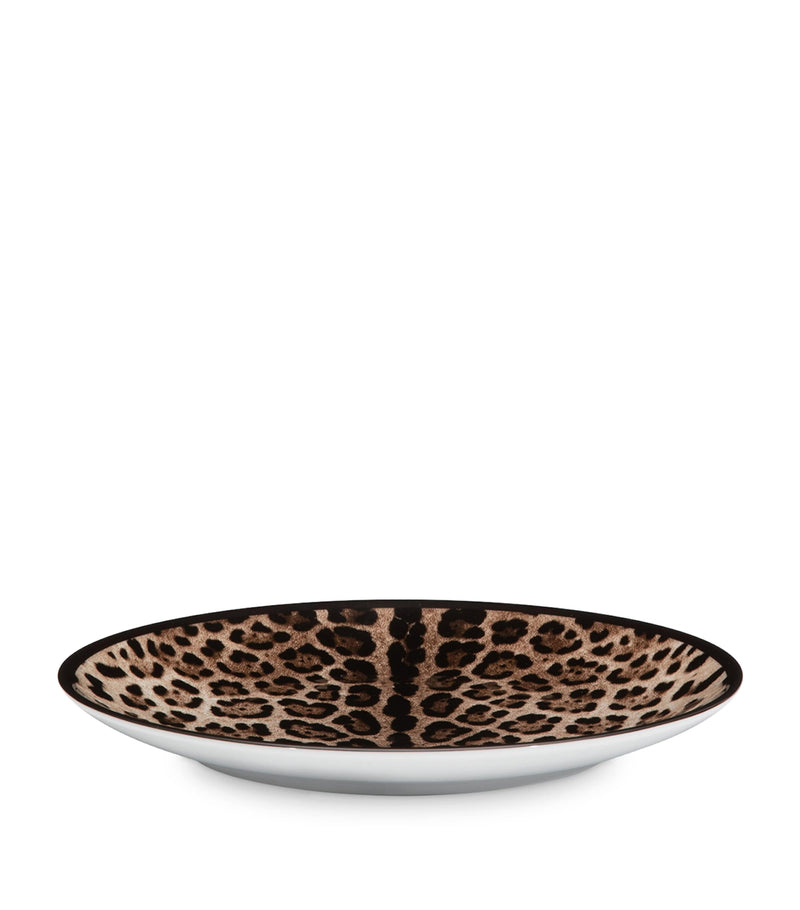 Dolce&Gabbana leopard print dinner plates 26cm, UK version