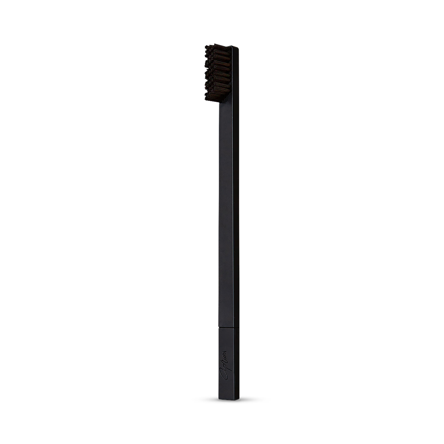 Apriori Midnight Black medium toothbrush, imported from the UK
