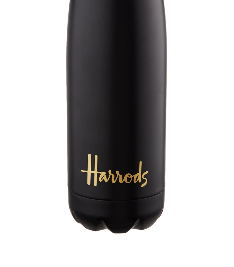 Harrods Black Logo water bottle 500ml, UK version