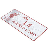 Liverpool FC crest plaque street map Anfield 40x18cm - British product