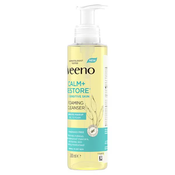 Aveeno Face Calm + Restore Cleanser 200ml - British product